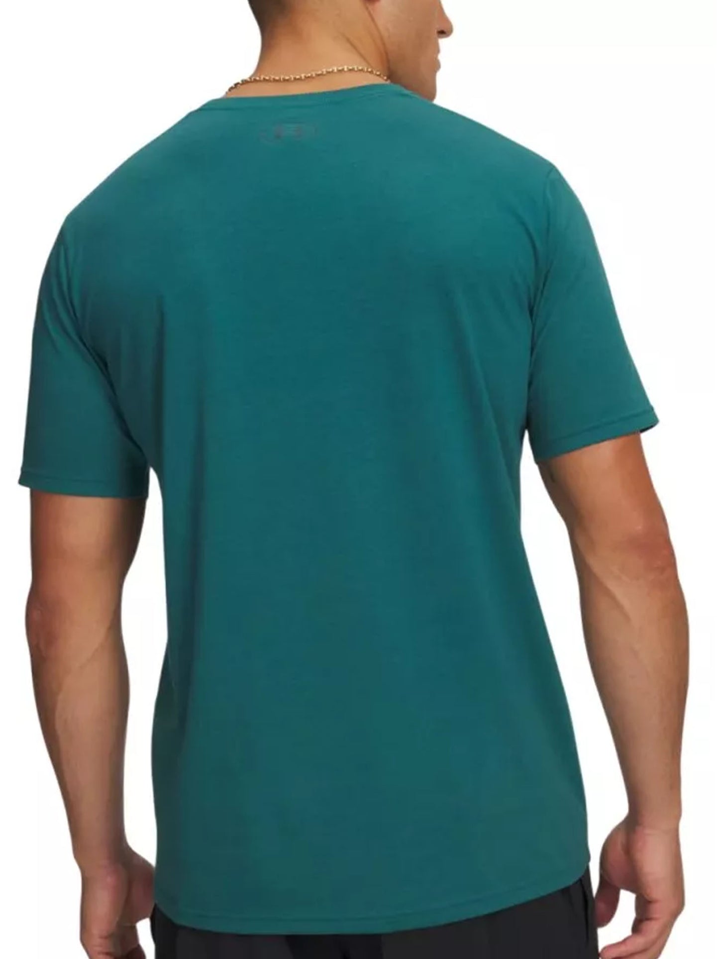 Under Armour Sportstyle Left Chest, t-shirt uomo verde in cotone