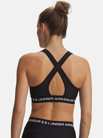 Under Armour Crossback Mid, reggiseno sportivo da Donna nero