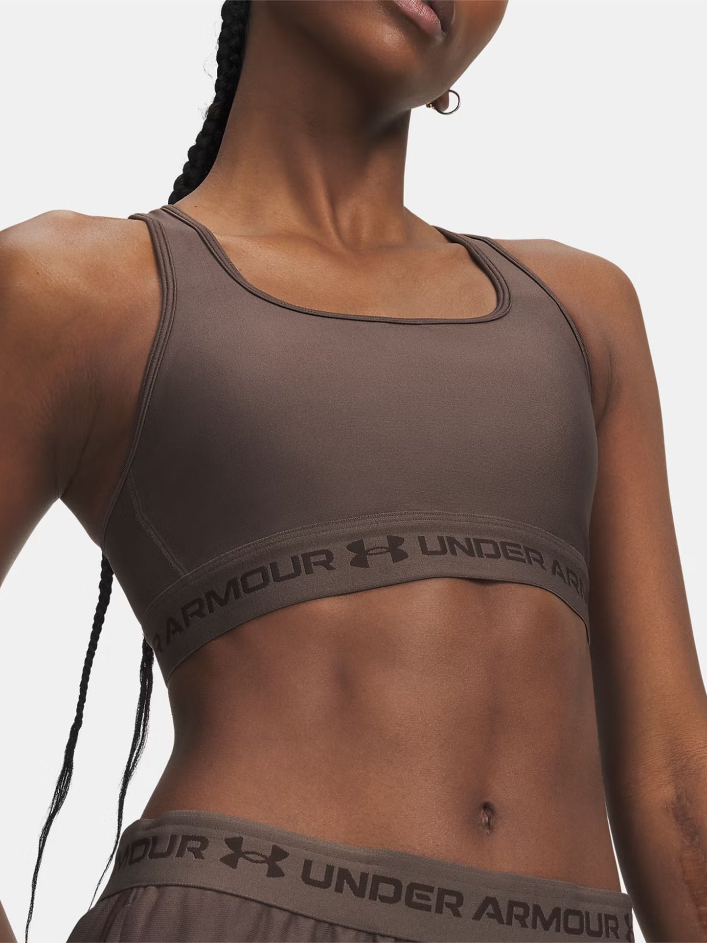 Under Armour Crossback Mid, reggiseno sportivo da Donna marrone