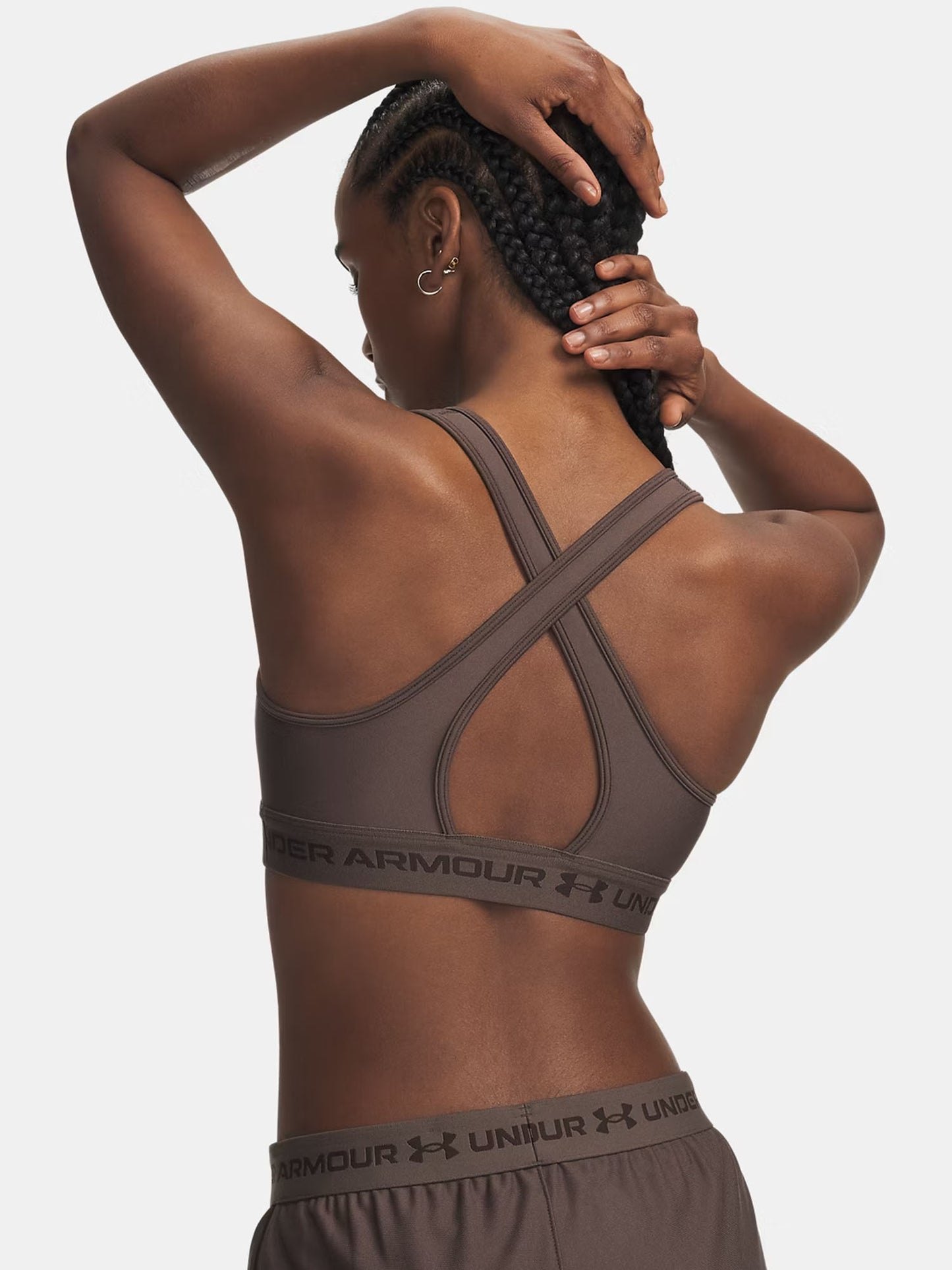 Under Armour Crossback Mid, reggiseno sportivo da Donna marrone