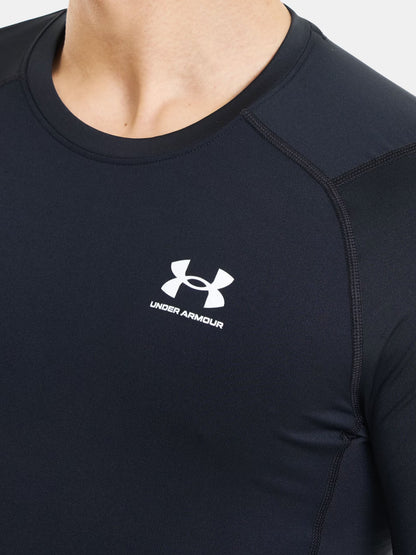 T-SHIRT ADERENTE UNDER ARMOUR DA UOMO NERO
