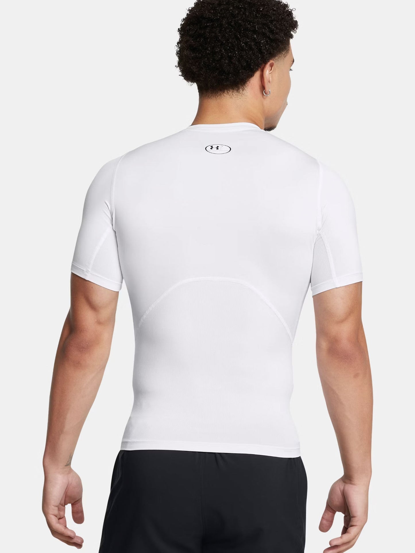 T-SHIRT ADERENTE UNDER ARMOUR DA UOMO BIANCO
