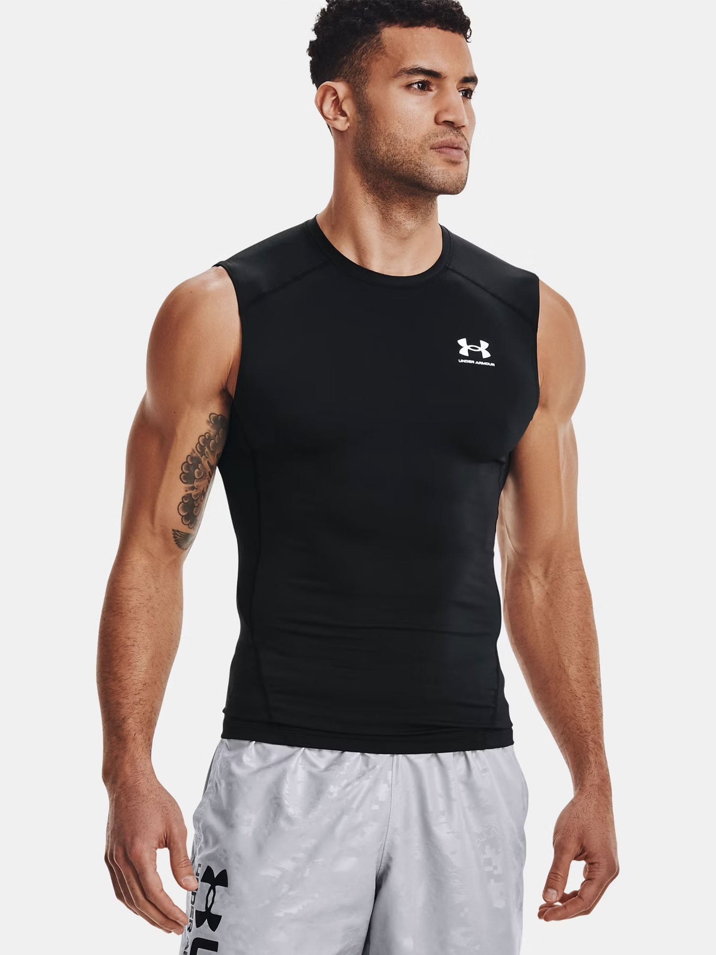 CANOTTA ADERENTE UNDER ARMOUR DA UOMO NERO
