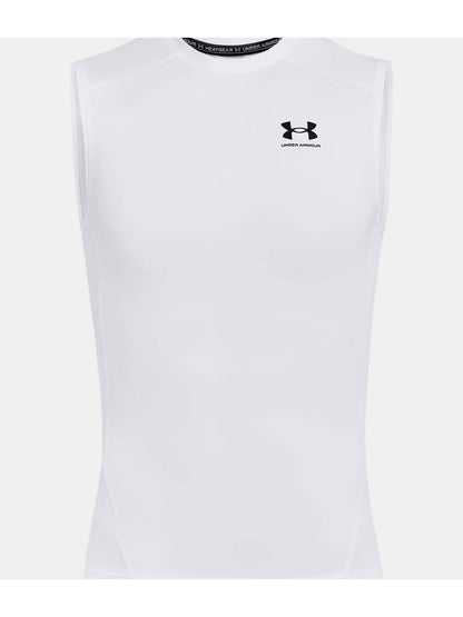 CANOTTA ADERENTE UNDER ARMOUR DA UOMO BIANCO