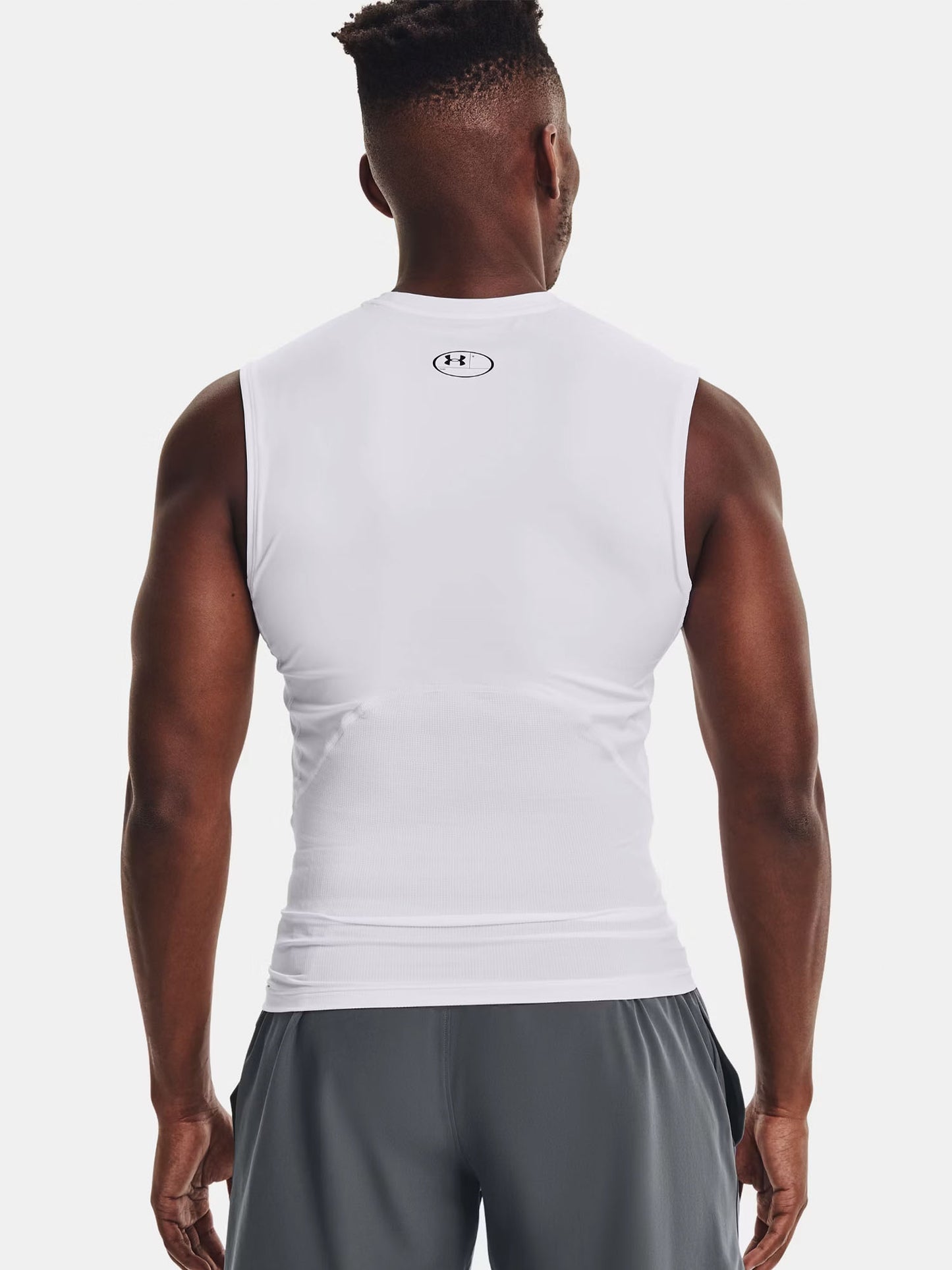 CANOTTA ADERENTE UNDER ARMOUR DA UOMO BIANCO