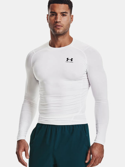Under armour comp t-shirt ml training da uomo bianco