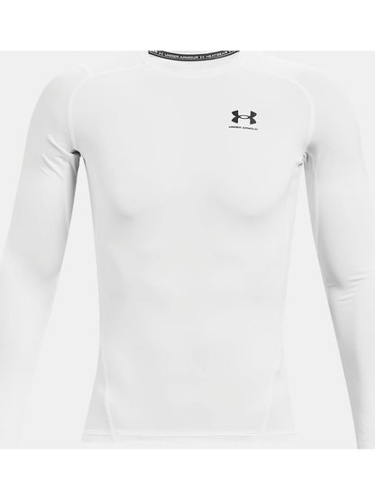 Under armour comp t-shirt ml training da uomo bianco