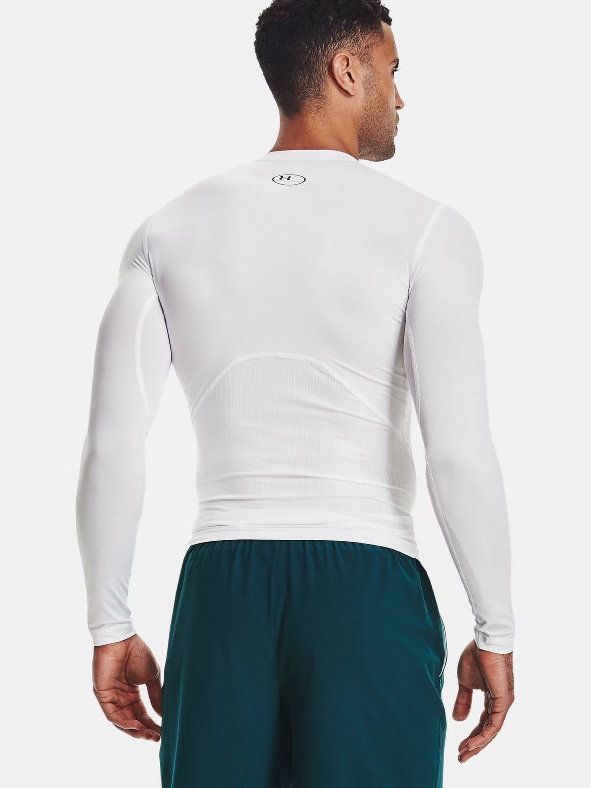Under armour comp t-shirt ml training da uomo bianco