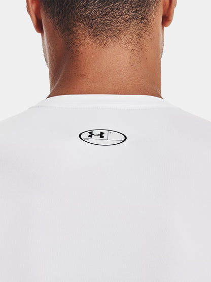 Under armour comp t-shirt ml training da uomo bianco