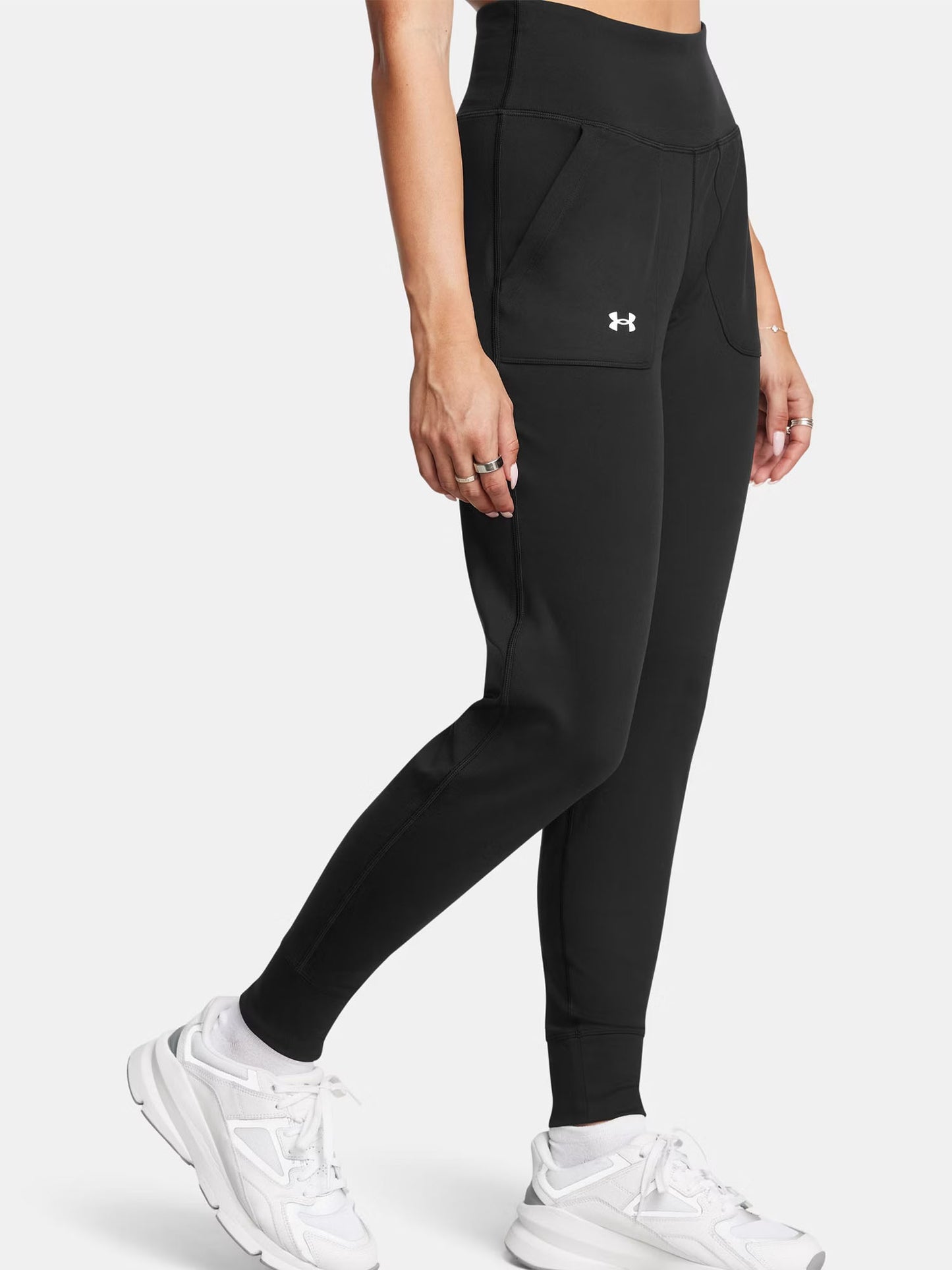 Under Armour Motion, pantaloni sportivi donna leggeri e traspiranti neri