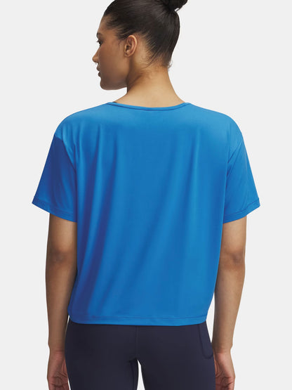 T-SHIRT MOTION CROP UNDER ARMOUR DA DONNA AZZURRO