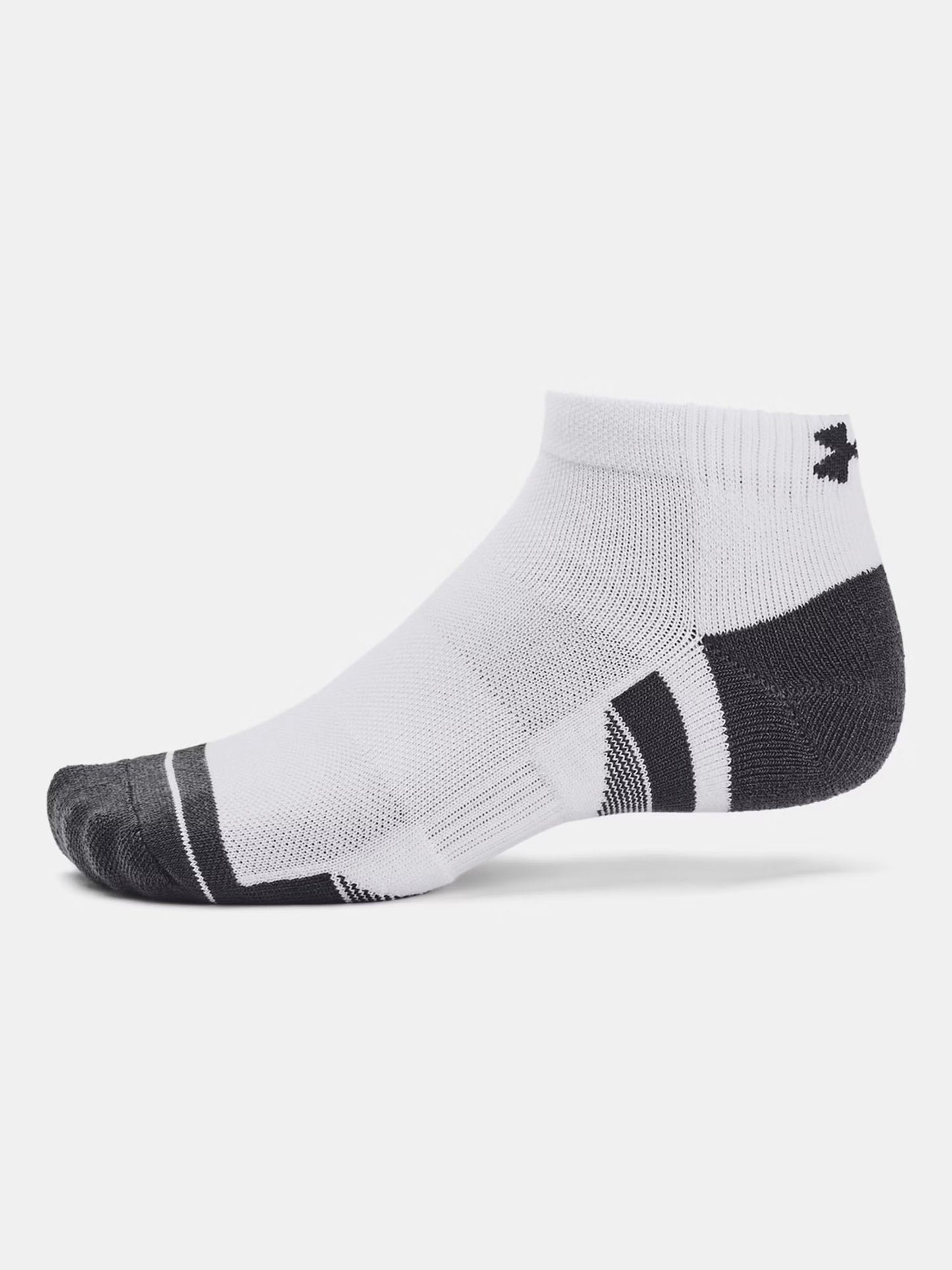 Under Armour Performance Tech, calzini unisex bianchi da sport