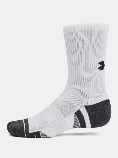 Under Armour Performance Tech, calze sportive unisex bianche in 3 pack