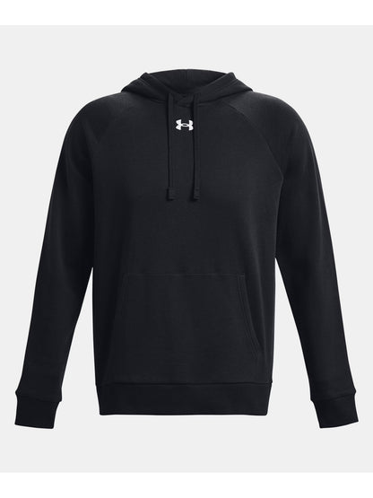 FELPA RIVAL CON CAPPUCCIO UNDER ARMOUR DA UOMO NERO