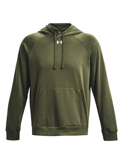 FELPA RIVAL CON CAPPUCCIO UNDER ARMOUR DA UOMO VERDE