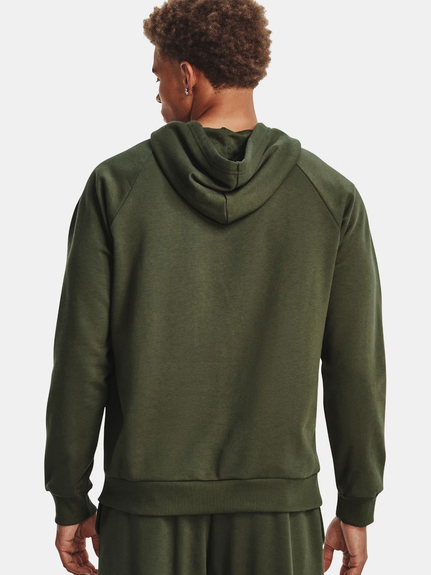 FELPA RIVAL CON CAPPUCCIO UNDER ARMOUR DA UOMO VERDE