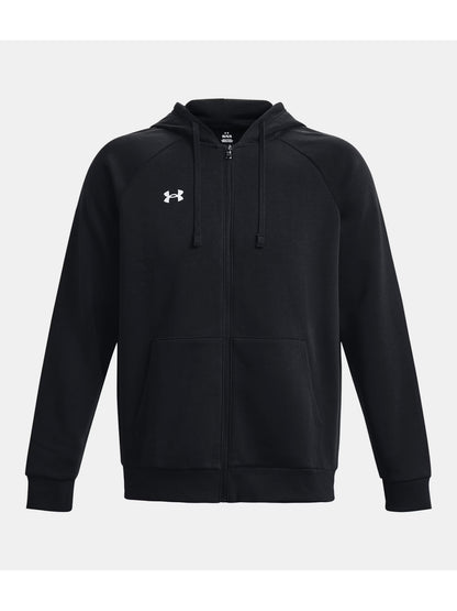 FELPA RIVAL FULL ZIP E CAPPUCCIO UNDER ARMOUR DA UOMO NERO