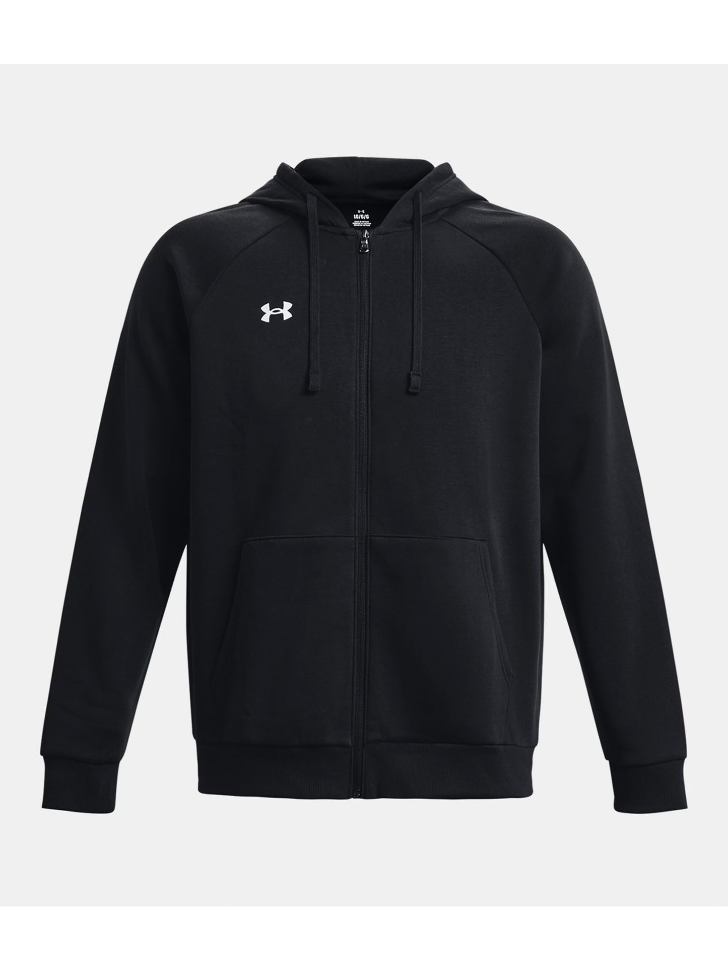 FELPA RIVAL FULL ZIP E CAPPUCCIO UNDER ARMOUR DA UOMO NERO