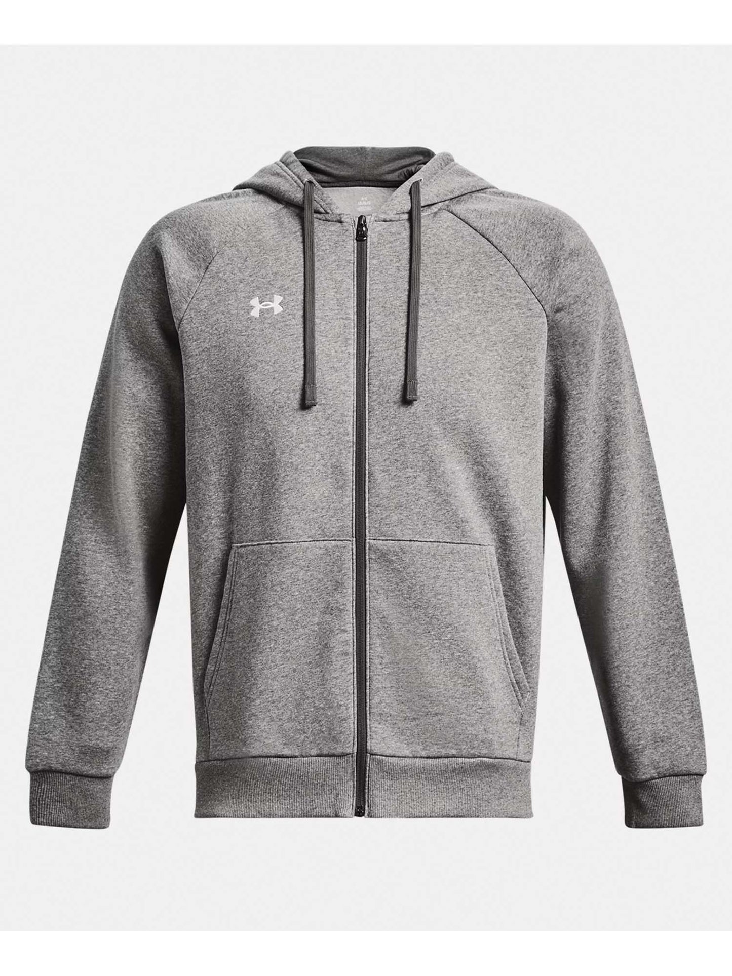 FELPA RIVAL FULL ZIP E CAPPUCCIO UNDER ARMOUR DA UOMO GRIGIO