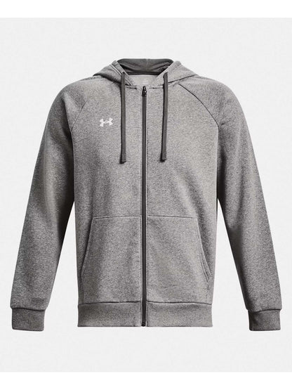 FELPA RIVAL FULL ZIP E CAPPUCCIO UNDER ARMOUR DA UOMO GRIGIO