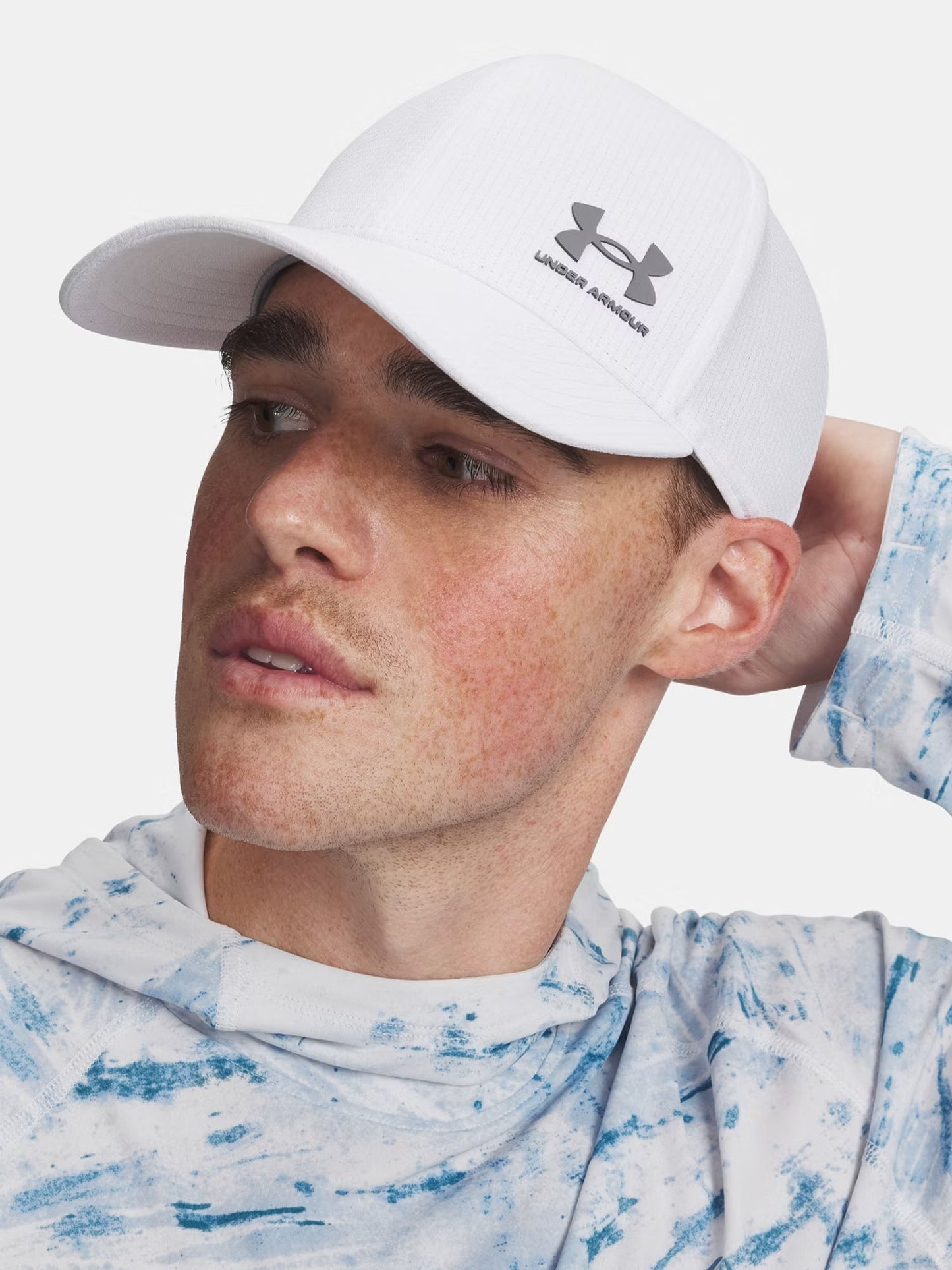 Under Armour ArmourVent, cappello unisex sportivo bianco a profilo basso