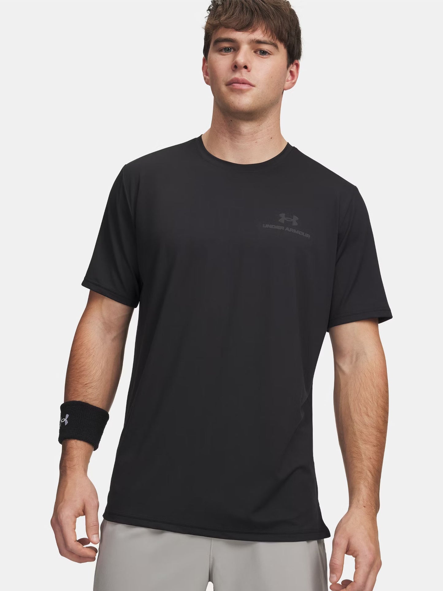 Under Armour Vanish Energy, t-shirt sportiva da uomo nera a maniche corte