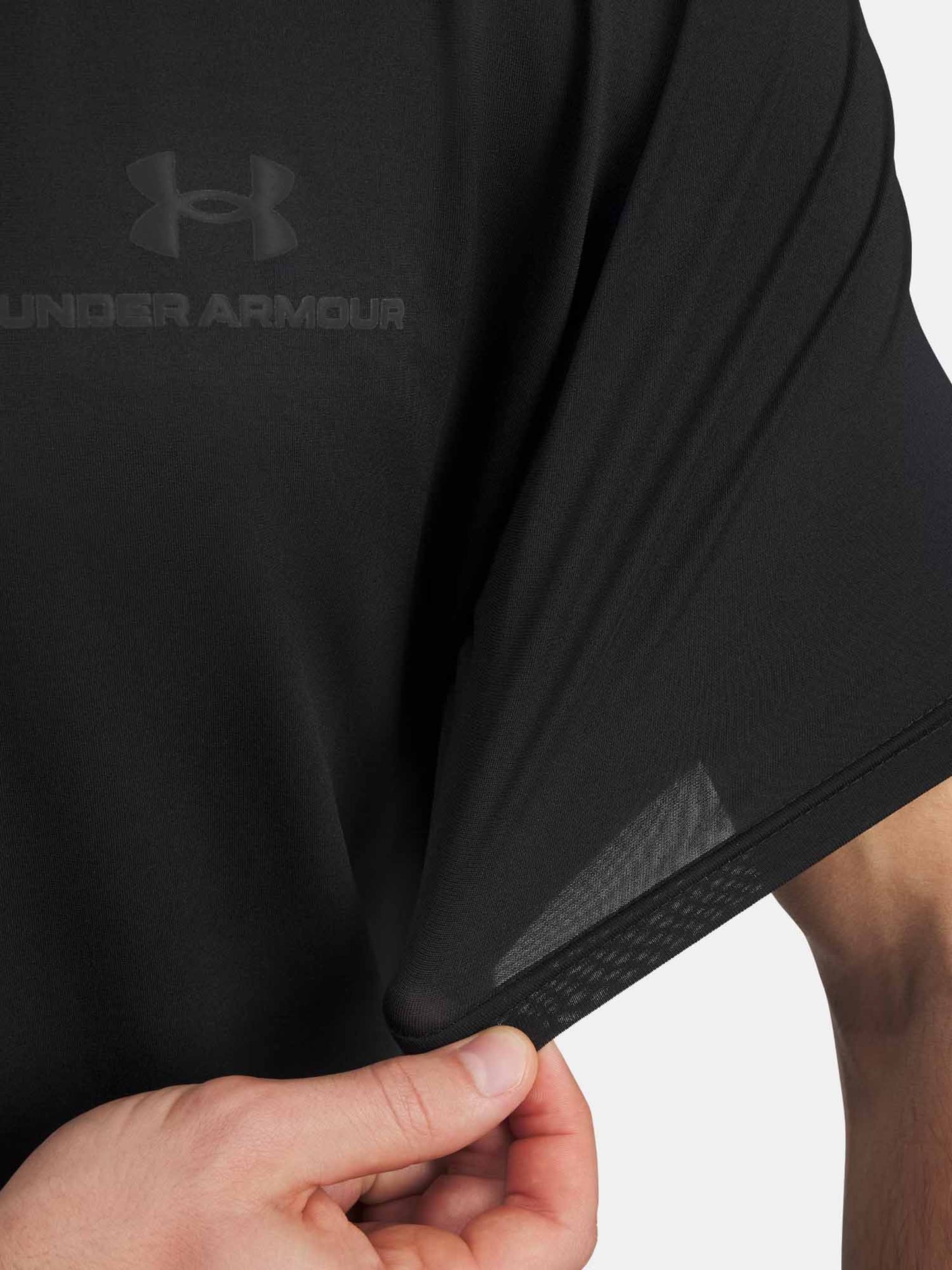 Under Armour Vanish Energy, t-shirt sportiva da uomo nera a maniche corte