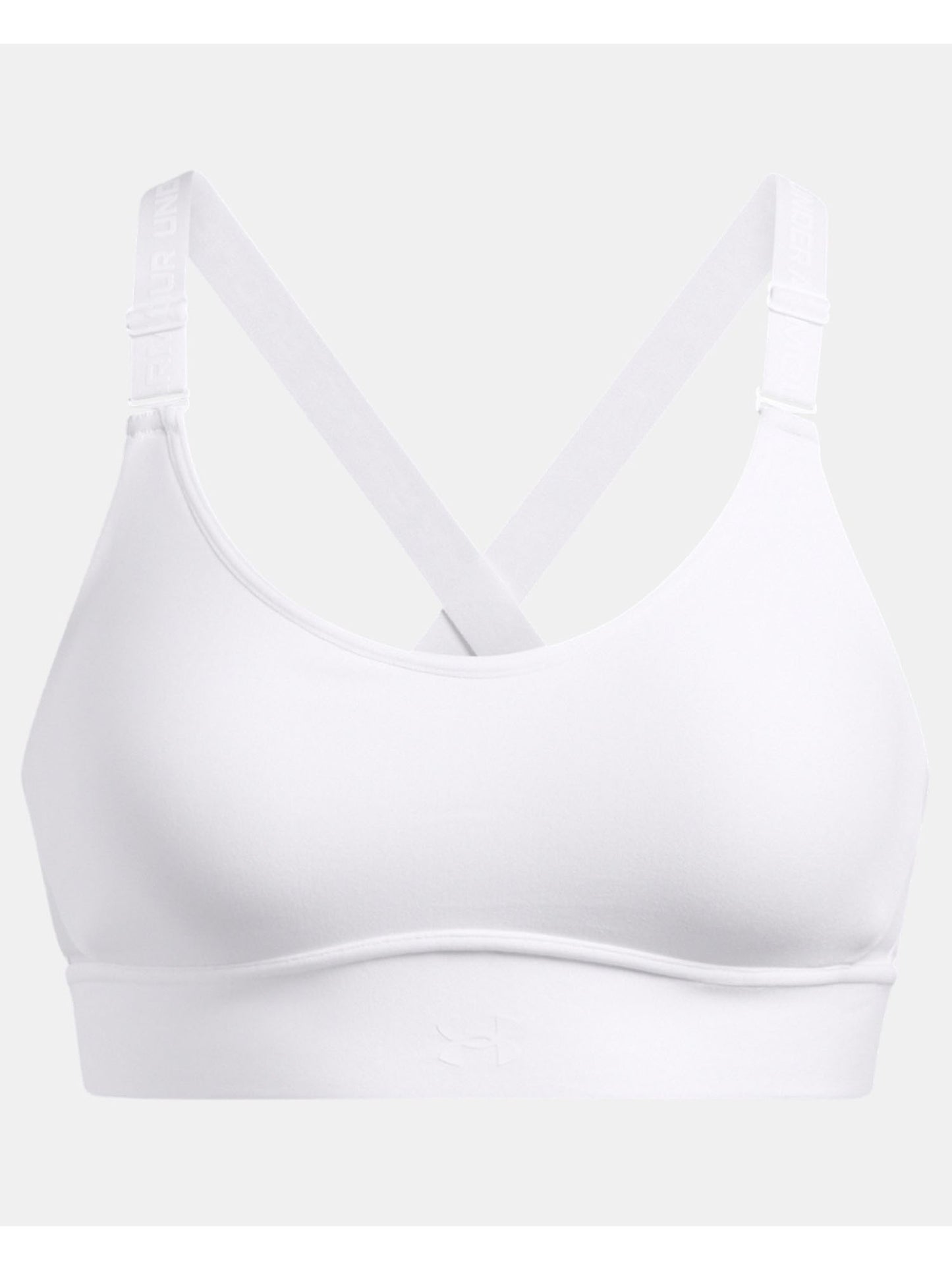 Under Armour Infinity 2.0, canotta sportiva donna bianca in poliestere