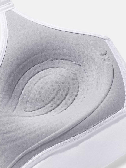 Under Armour Infinity 2.0, canotta sportiva donna bianca in poliestere