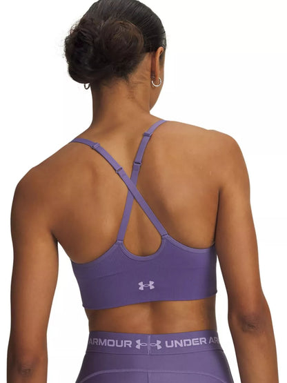Canotta sportiva Under Armour Vanish Seamless leggera viola donna