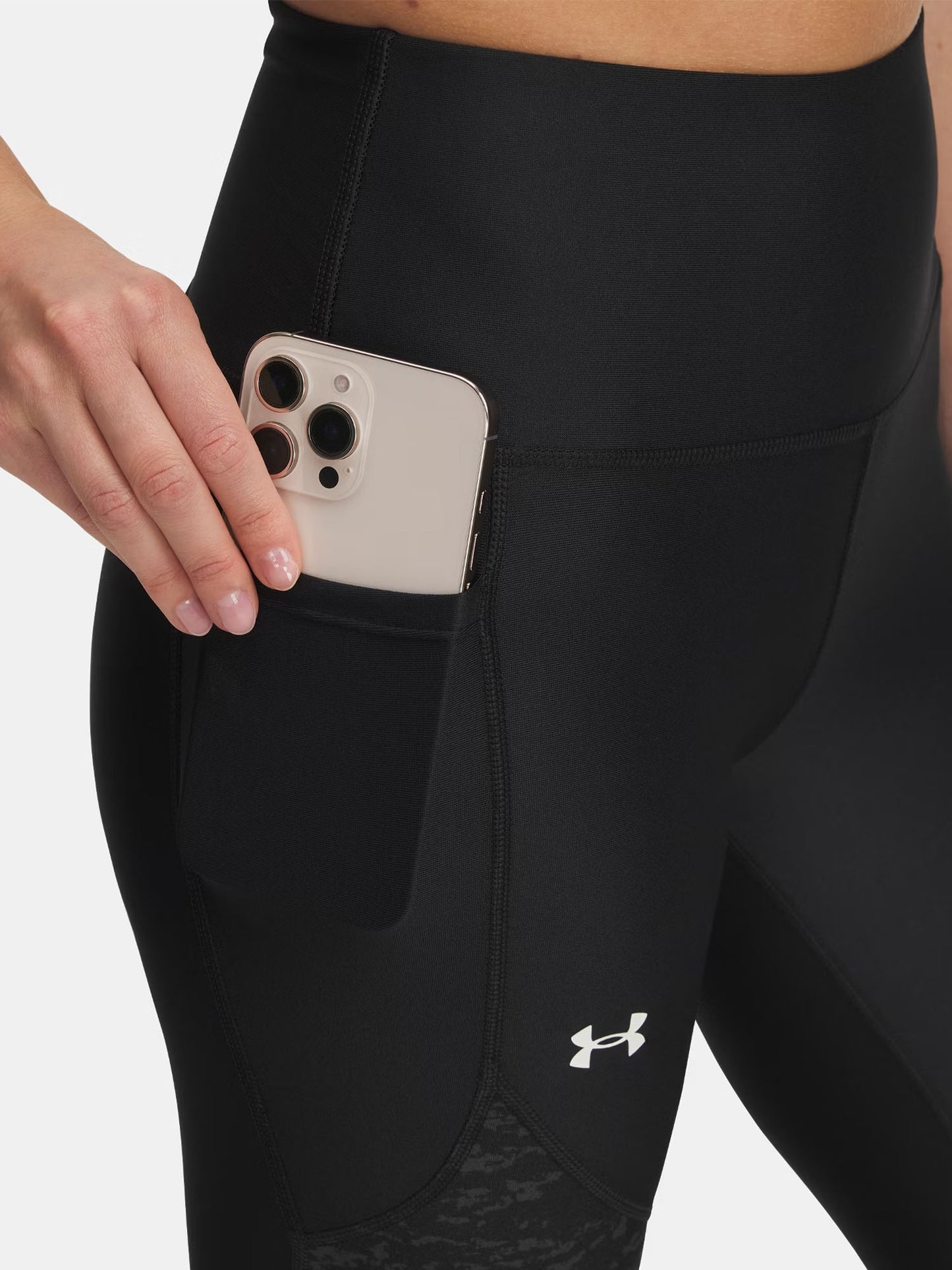 LEGGINGS TECH UNDER ARMOUR DA DONNA NERO