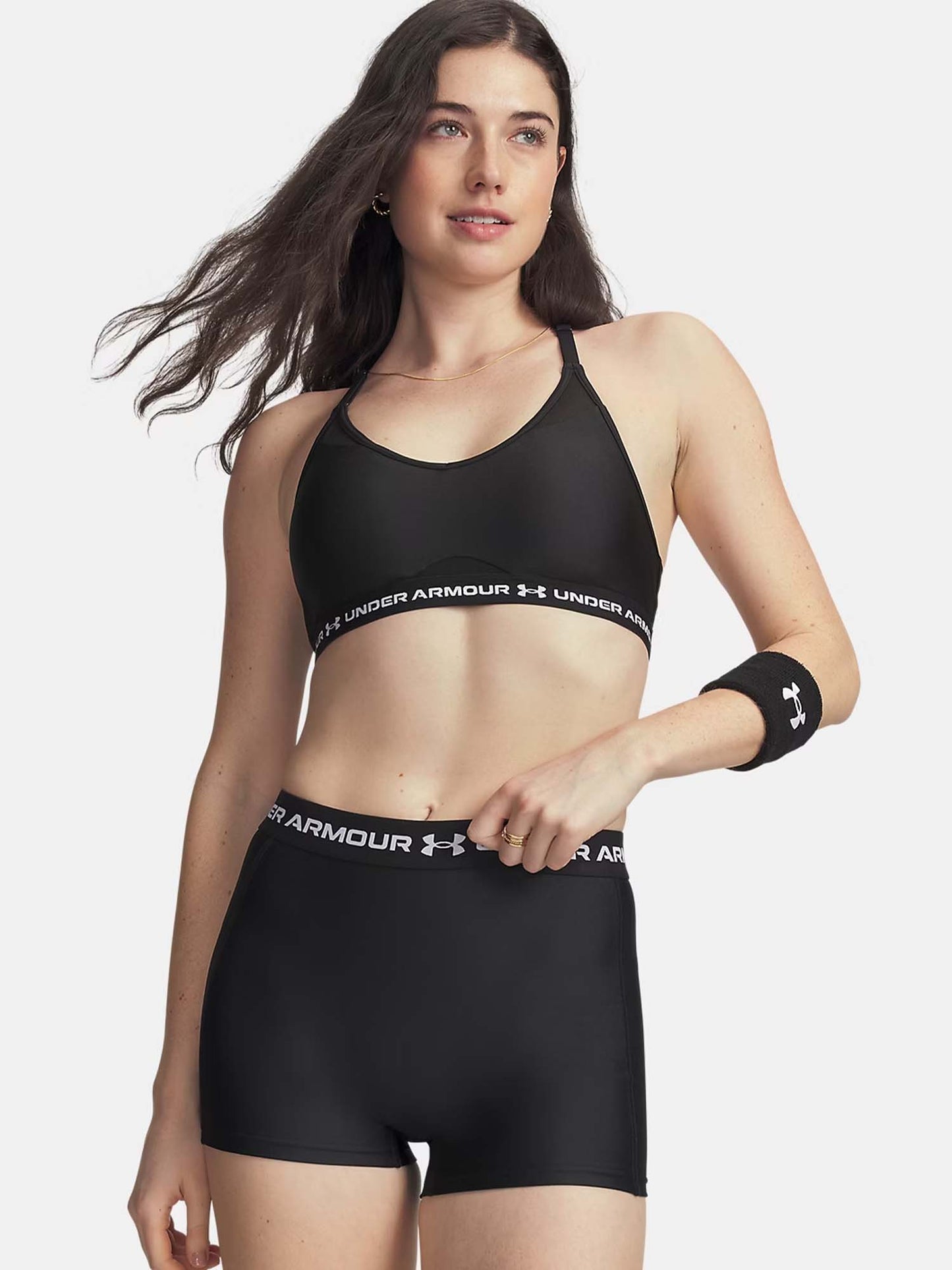 Under Armour Crossback Low, reggiseno sportivo da donna nero