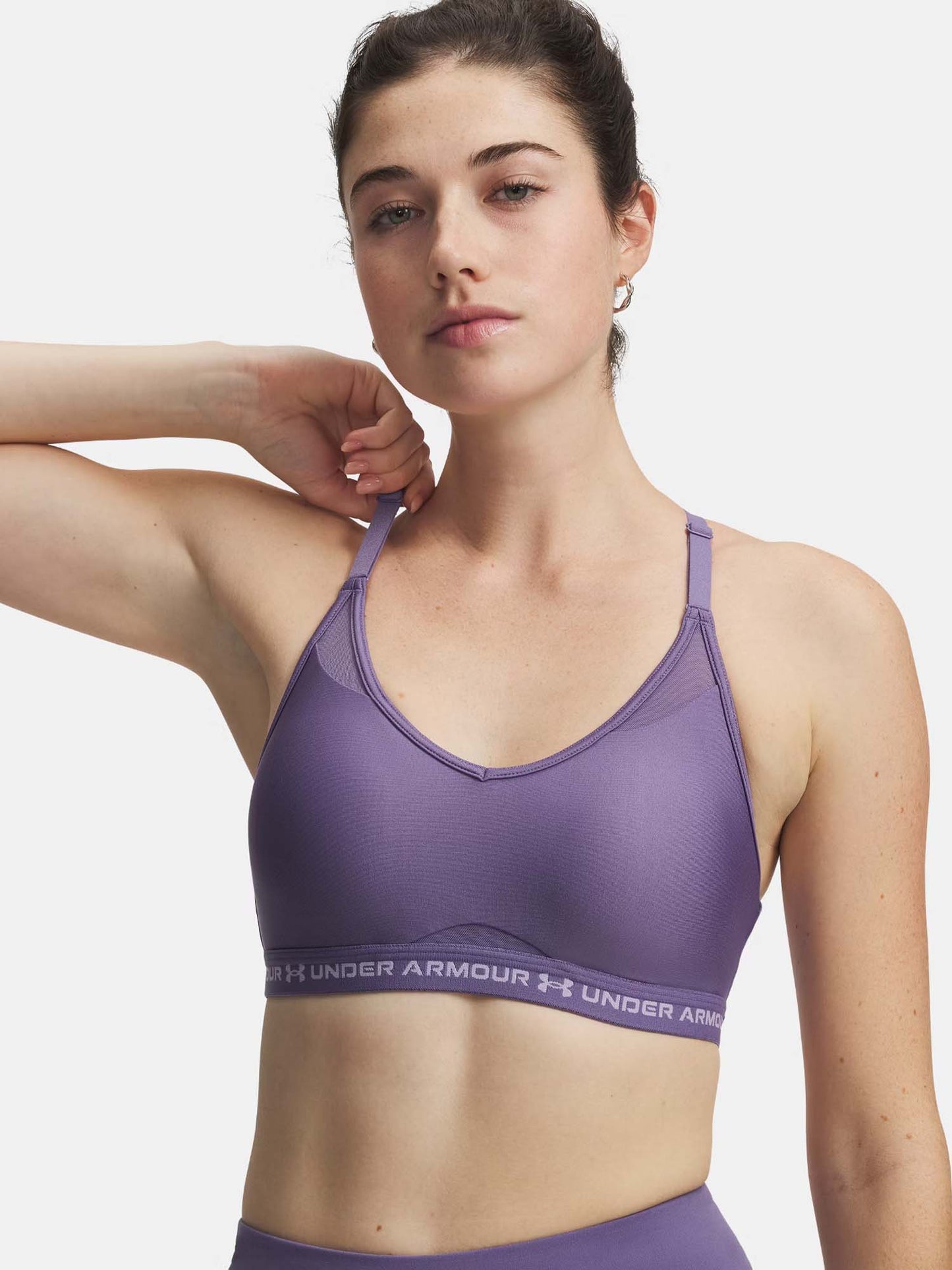 Under Armour Crossback Low, canotta sportiva donna viola leggera