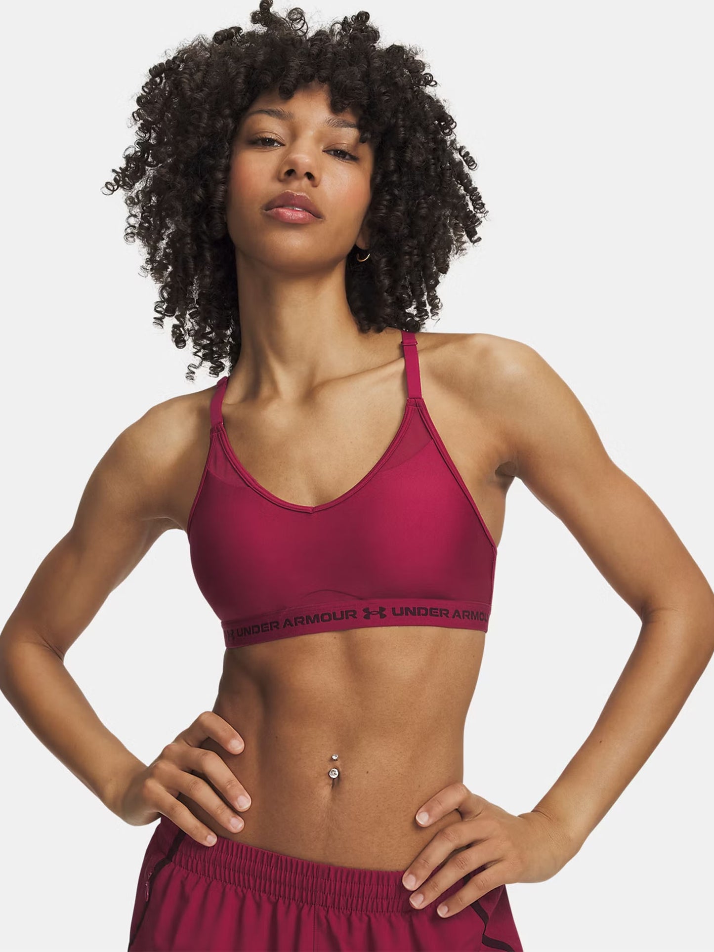 Under Armour Crossback Low, reggiseno sportivo da donna bordeaux