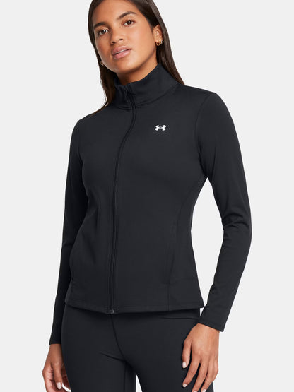 Felpa donna Under Armour Motion nera slim con tessuto traspirante