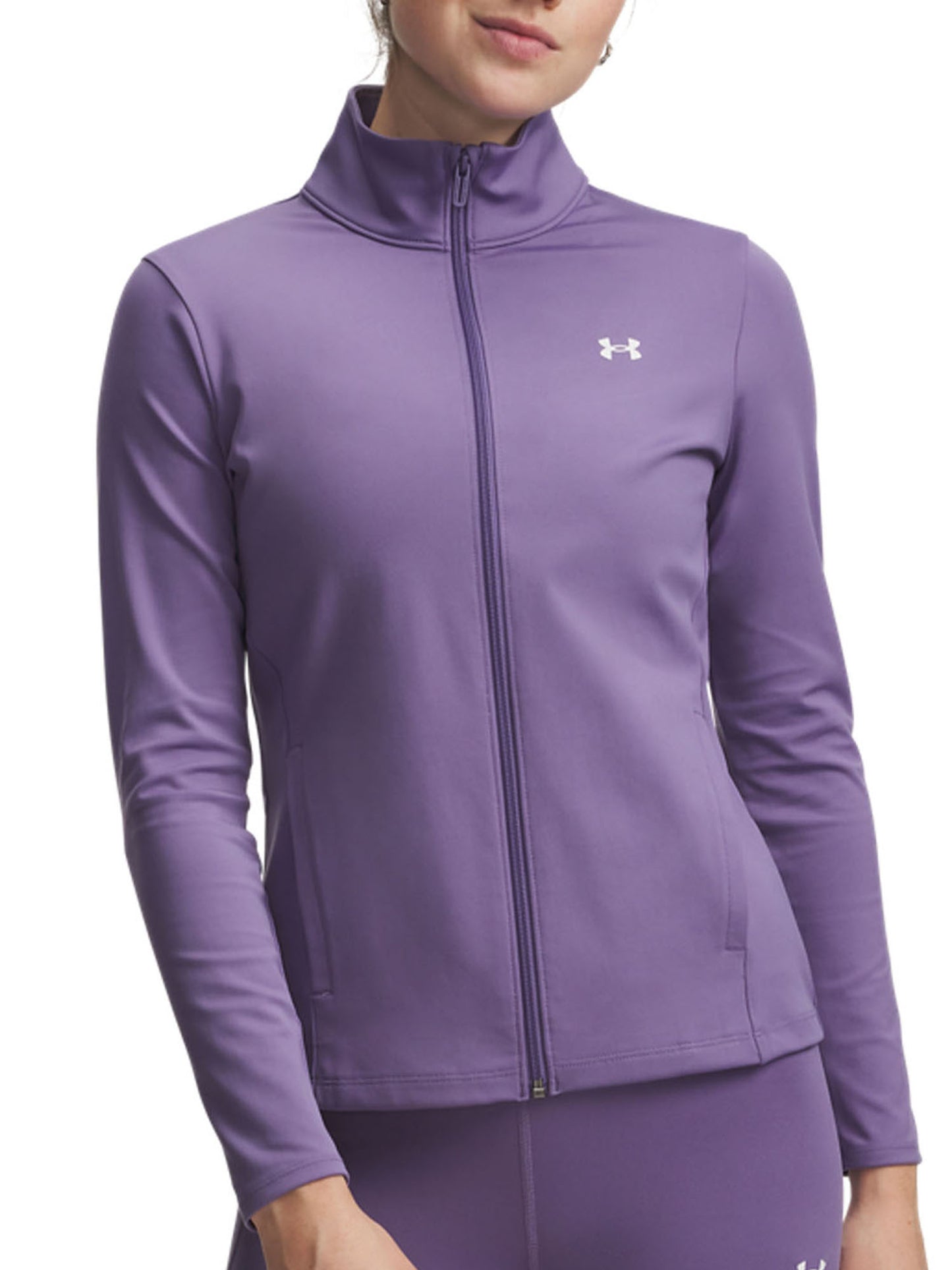 Felpa tecnica donna viola Under Armour Motion dal design moderno
