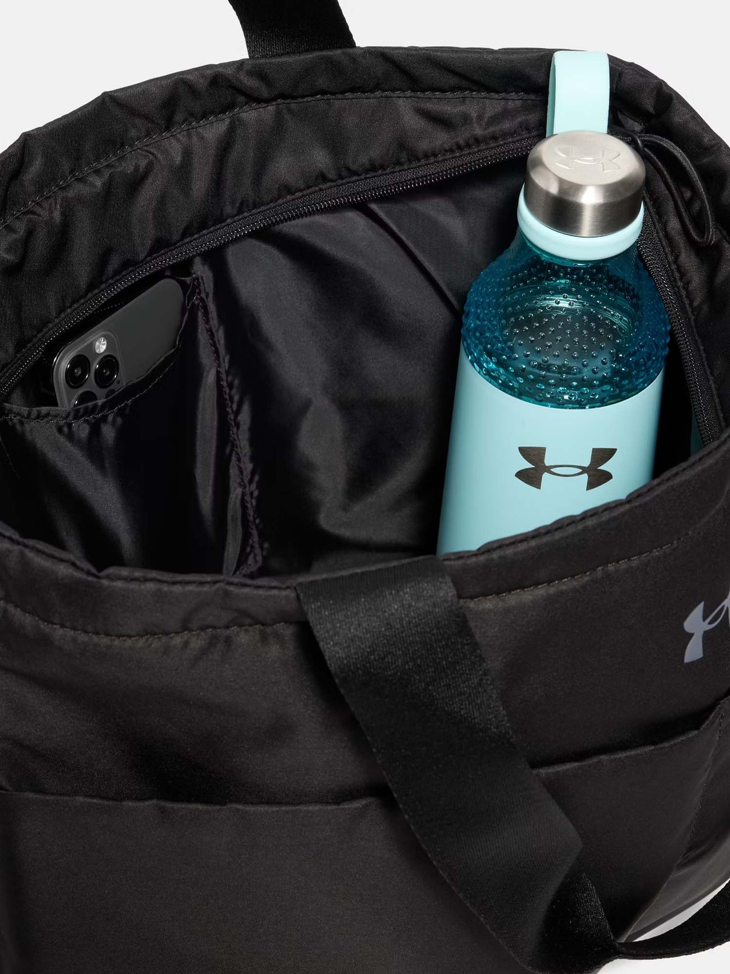 Under Armour Studio Lite Tote, borsa sportiva donna nera versatile