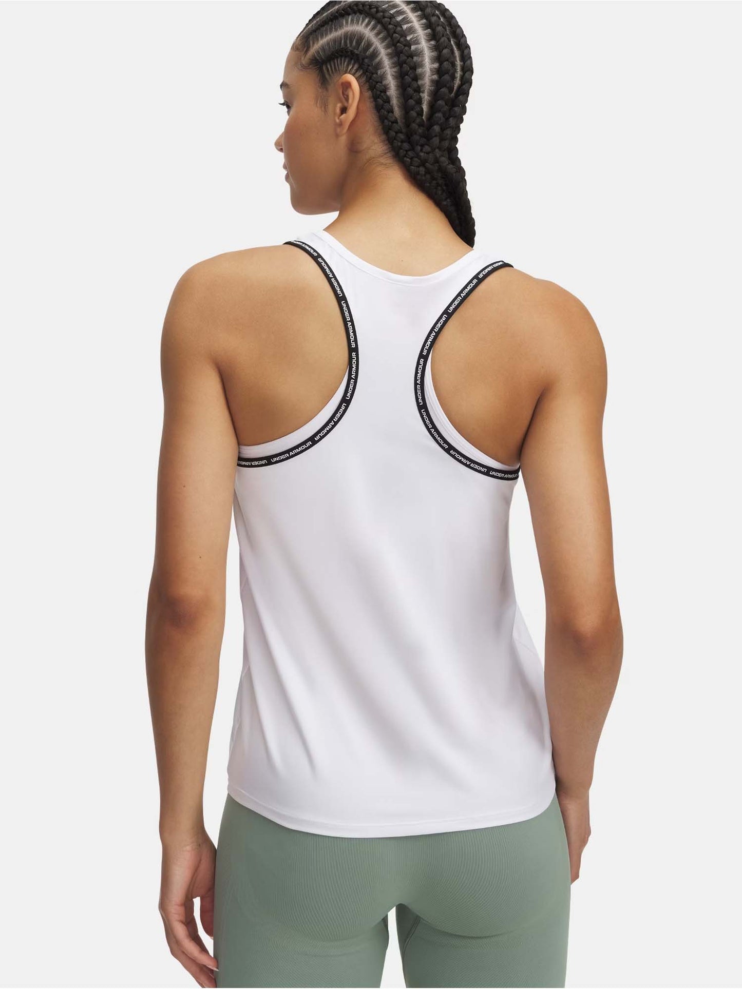 Under Armour Tech Knockout, canotta sportiva donna bianca