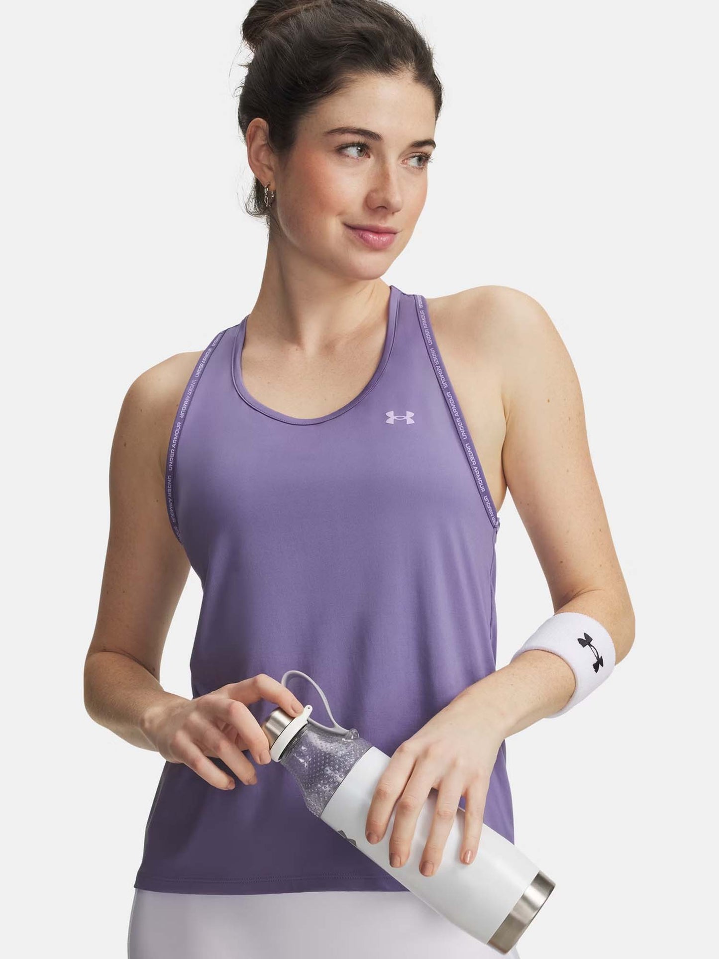 Under Armour Tech Knockout, canotta sportiva da donna in viola