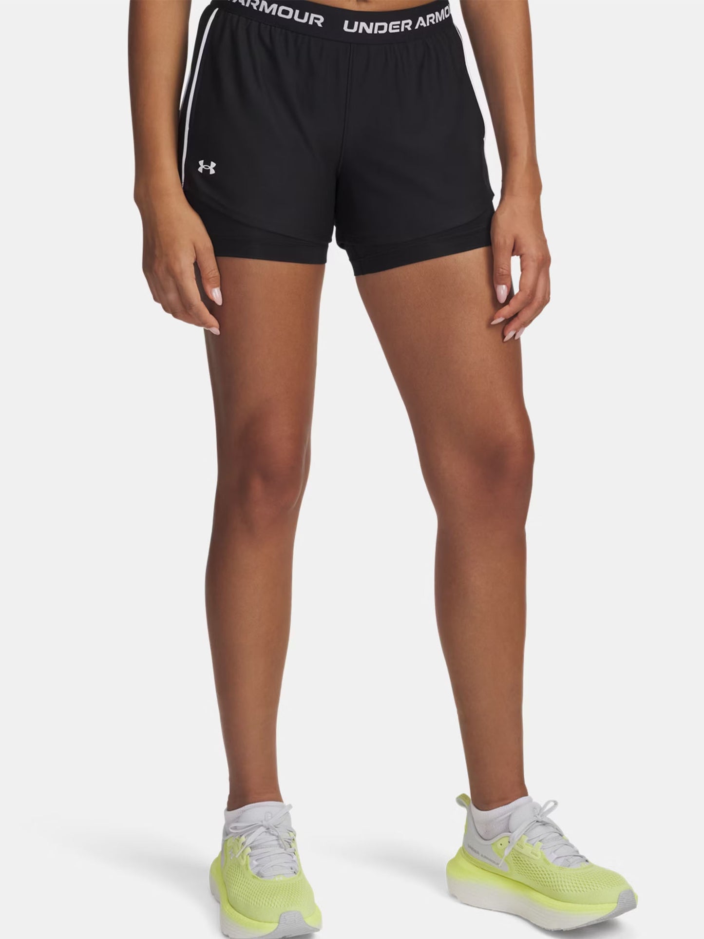 Under Armour Tech Play Up, shorts 2-in-1 donna neri da training