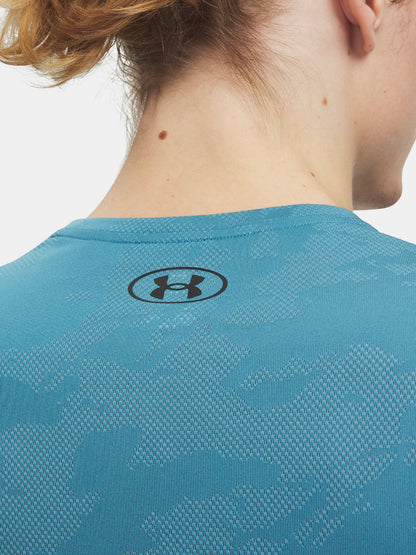 Under Armour Tech Vent Jacquard, t-shirt sportiva uomo verde