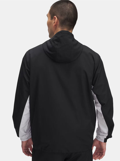 Giubbotto windbreaker Rival uomo in poliestere nero