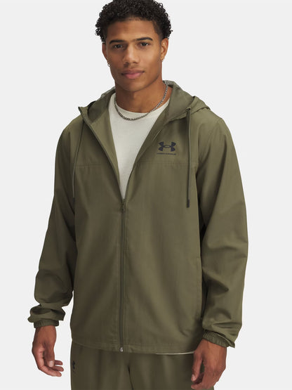 Under Armour Rival Windbreaker, giubbotto sportivo uomo verde