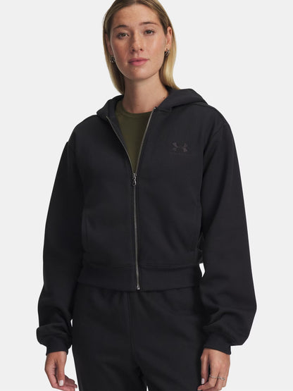 FELPA FULL ZIP ICON UNDER ARMOUR DA DONNA NERO