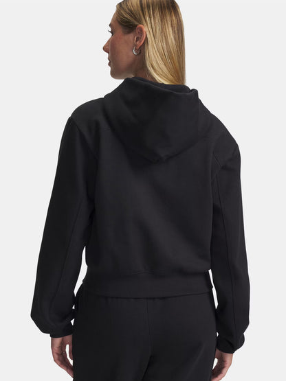 FELPA FULL ZIP ICON UNDER ARMOUR DA DONNA NERO