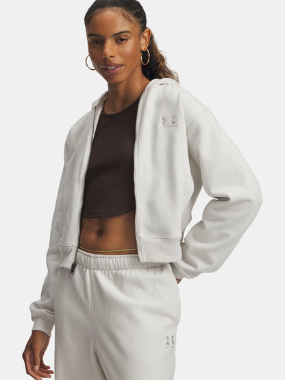 FELPA FULL ZIP ICON UNDER ARMOUR DA DONNA PANNA