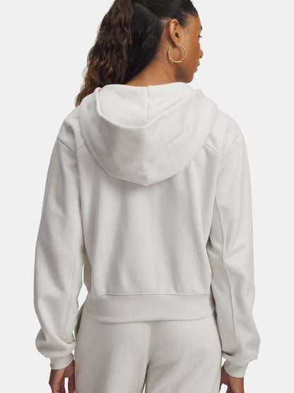 FELPA FULL ZIP ICON UNDER ARMOUR DA DONNA PANNA