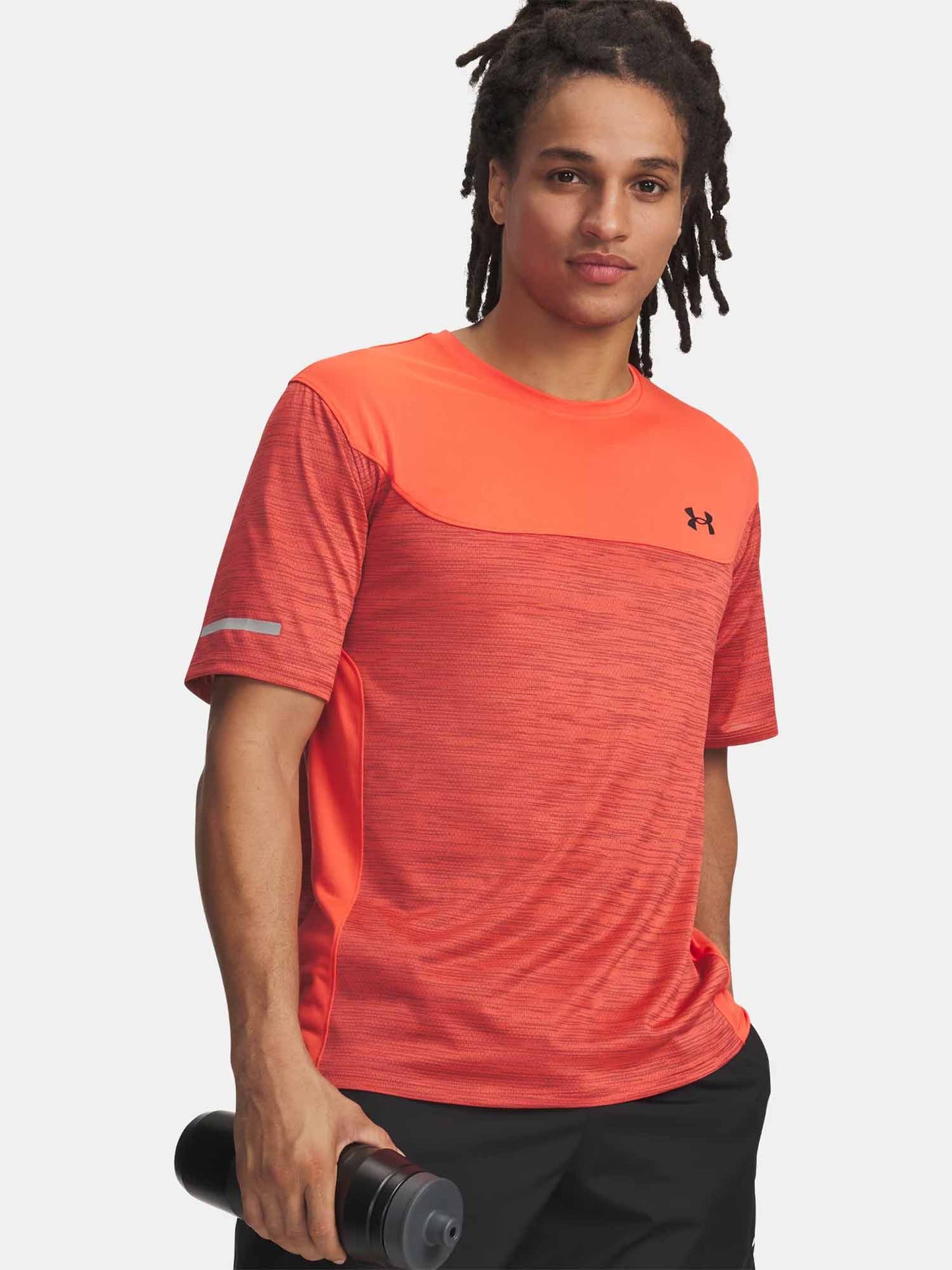 Under Armour Tech Utility, t-shirt tecnica uomo rossa per allenamento