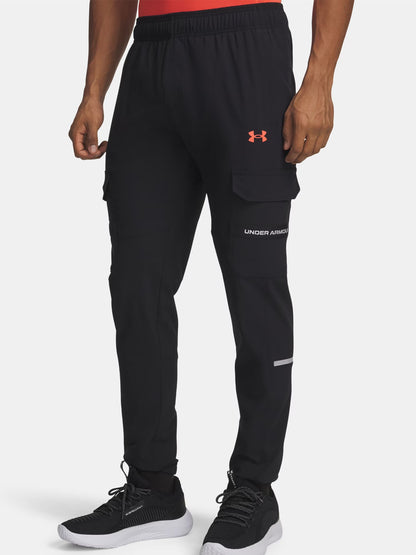 Pantaloni Tech Utility uomo in poliestere con finitura idrorepellente