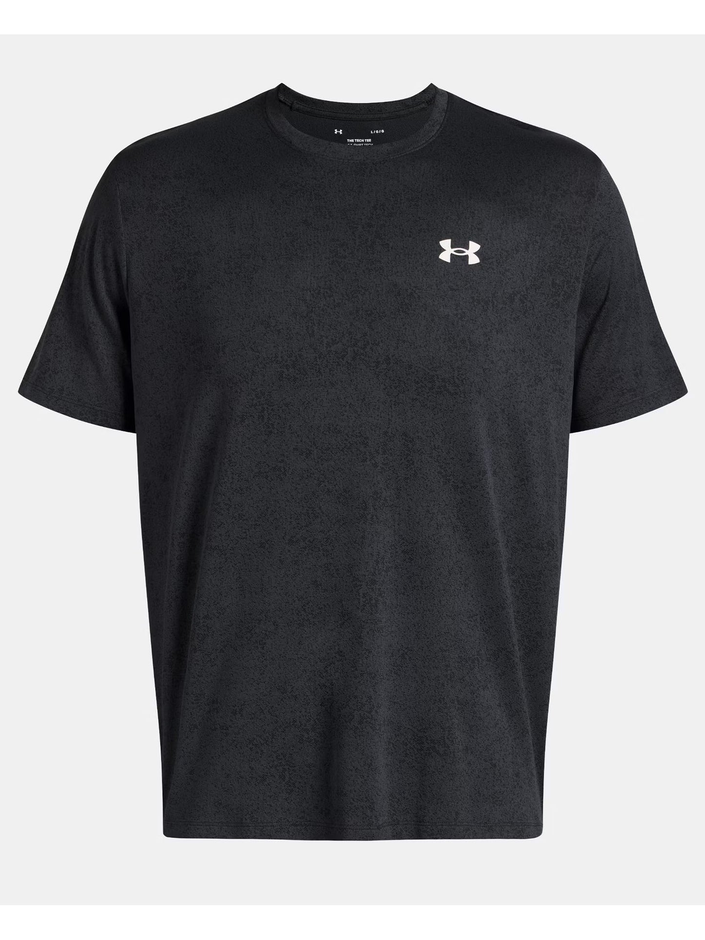 T-shirt UA Tech uomo in poliestere nera leggera e traspirante